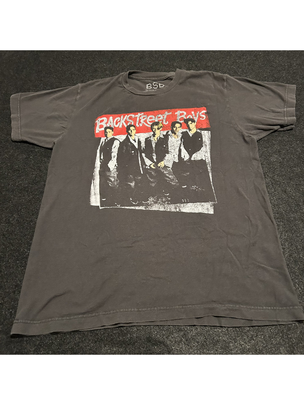 Backstreet Boys TShirt Charcoal Gray Graphic Band Tee Official 2022 Size Small S